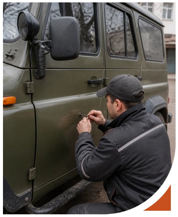 Профессиональное вскрытие автомобиля УАЗ без повреждений в Салавате